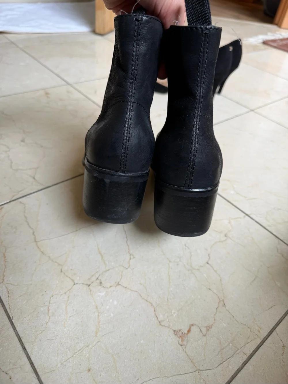 Black Leather Dolce Vita Chelsea Ankle Boots - Women's Classic Style